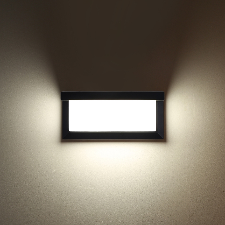 BRILAGI - LED RGBW Stmievané vonkajšie nástenné svietidlo BRICKY 1xE27/12W/230V 2700-6500K IP54 čierna