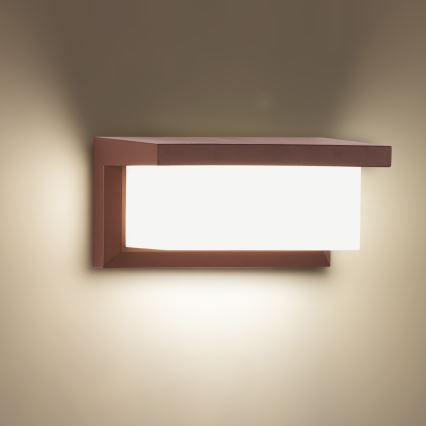 BRILAGI - LED RGBW Stmievateľné vonkajšie nástenné svietidlo BRICKY 1xE27/12W/230V 2700-6500K IP54 hnedá
