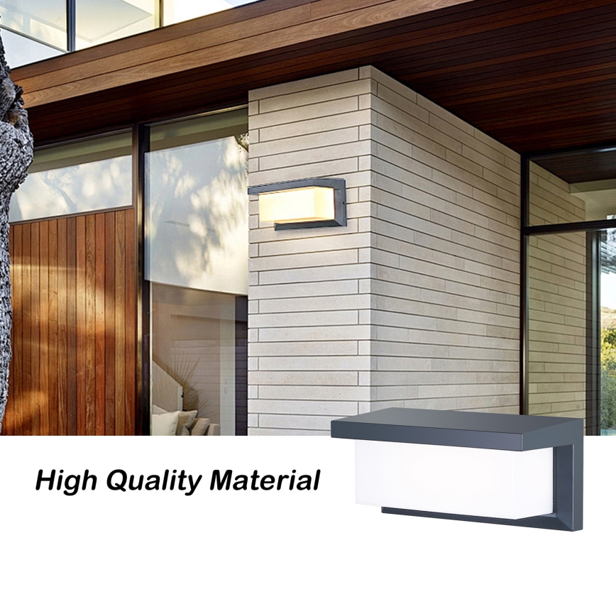 Brilagi - LED RGBW Stmievateľné vonkajšie nástenné svietidlo BRICKY 1xE27/15W/230V 2700-6500K antracit IP54