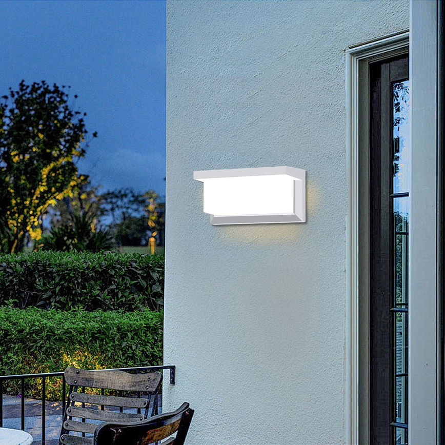Brilagi - LED RGBW Stmievateľné vonkajšie nástenné svietidlo BRICKY 1xE27/9W/230V 2700-6500K IP54 biela