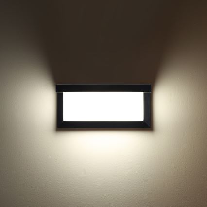 Brilagi - LED RGBW Stmievané vonkajšie nástenné svietidlo BRICKY 1xE27/9W/230V 2700-6500K IP54 čierna