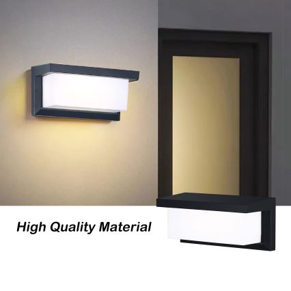 Brilagi - LED RGBW Stmievané vonkajšie nástenné svietidlo BRICKY 1xE27/9W/230V 2700-6500K IP54 čierna