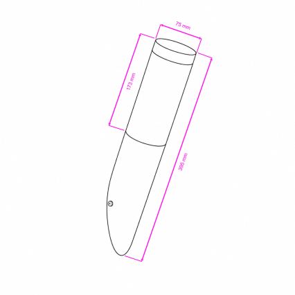 BRILAGI - LED RGBW Stmievateľná vonkajšia nástenná lampa ELIA 1xE27/6,5W/230V 2700-6500K IP44 Wi-Fi matný chróm