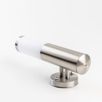 BRILAGI - LED RGBW stmievateľné vonkajšie nástenné svietidlo ELIA 1xE27/6,5W/230V 2700-6500K IP44 Wi-Fi matný chróm