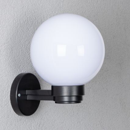 BRILAGI - LED RGBW Stmievateľné vonkajšie nástenné svietidlo HARBOR 1xE27/12W/230V 2700-6500K IP33 čierna/biela