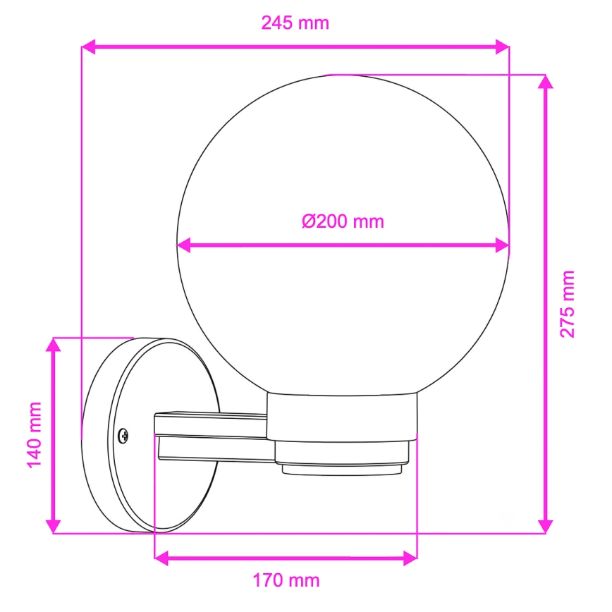 Brilagi - LED RGBW Stmievateľné vonkajšie nástenné svietidlo HARBOR 1xE27/9W/230V 2700-6500K IP33 čierna/biela