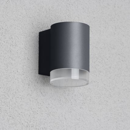 Brilagi - LED RGBW stlmiteľné vonkajšie nástenné svietidlo MATERA 1xGU10/4,8W/230V 3000K IP54 antracit + diaľkové ovládanie