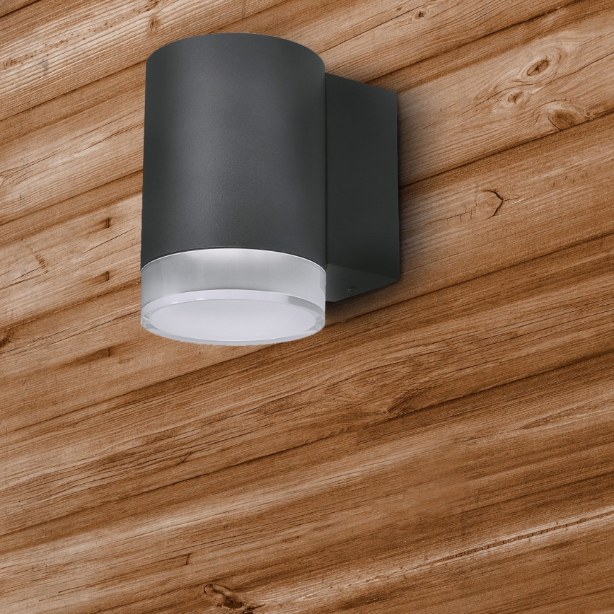 Brilagi - LED RGBW stlmiteľné vonkajšie nástenné svietidlo MATERA 1xGU10/4,8W/230V 3000K IP54 antracit + diaľkové ovládanie