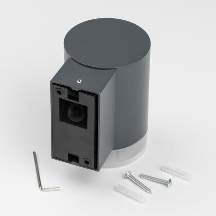 Brilagi - LED RGBW stlmiteľné vonkajšie nástenné svietidlo MATERA 1xGU10/6W/230V 3000K IP54 antracit + diaľkové ovládanie