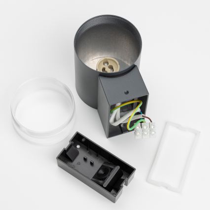 Brilagi - LED RGBW stlmiteľné vonkajšie nástenné svietidlo MATERA 1xGU10/6W/230V 3000K IP54 antracit + diaľkové ovládanie