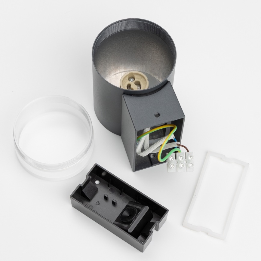 Brilagi - LED RGBW stlmiteľné vonkajšie nástenné svietidlo MATERA 1xGU10/6W/230V 3000K IP54 antracit + diaľkové ovládanie