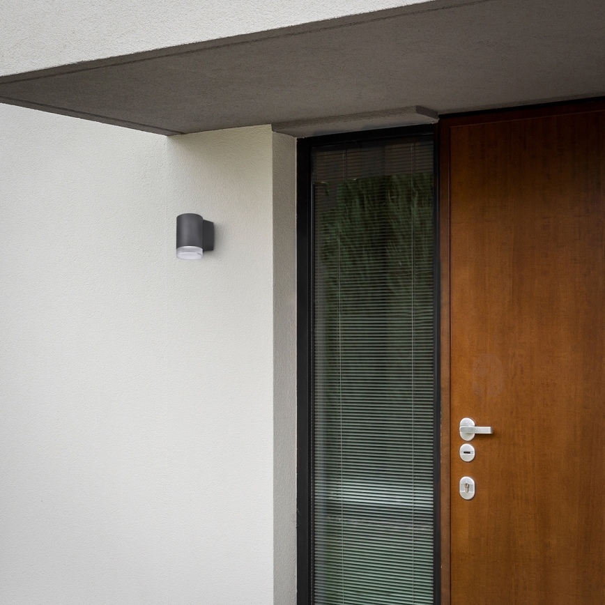 Brilagi - LED RGBW stlmiteľné vonkajšie nástenné svietidlo MATERA 1xGU10/6W/230V 3000K IP54 antracit + diaľkové ovládanie