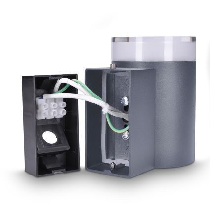 Brilagi - LED RGBW stlmiteľné vonkajšie nástenné svietidlo MATERA 1xGU10/6W/230V 3000K IP54 antracit + diaľkové ovládanie