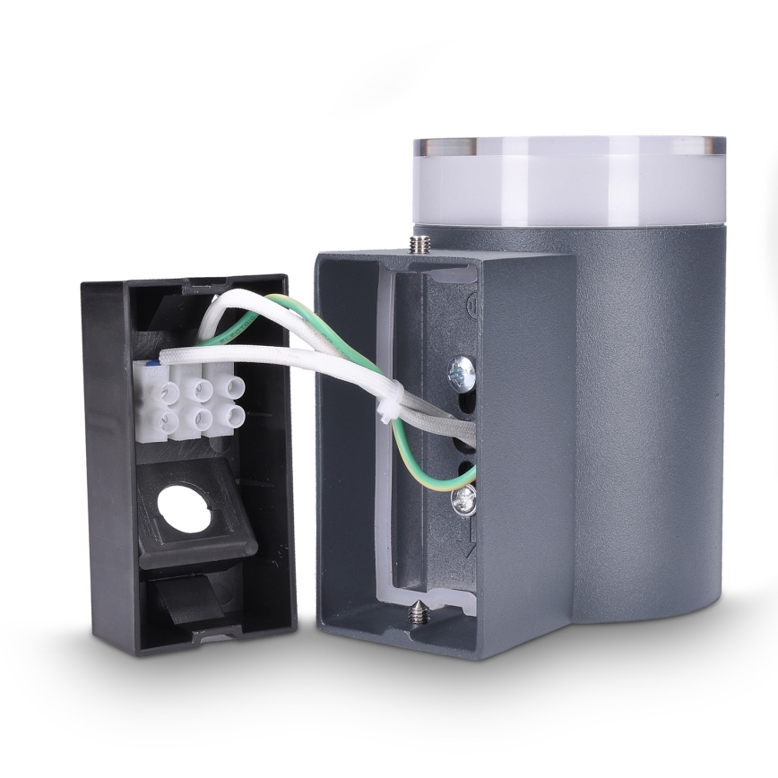 Brilagi - LED RGBW stlmiteľné vonkajšie nástenné svietidlo MATERA 1xGU10/6W/230V 3000K IP54 antracit + diaľkové ovládanie