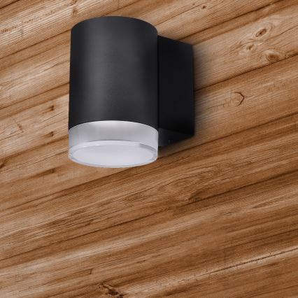 Brilagi - LED RGBW Stmievateľné vonkajšie nástenné svietidlo MATERA 1xGU10/6W/230V 3000K IP54 čierne + diaľkové ovládanie