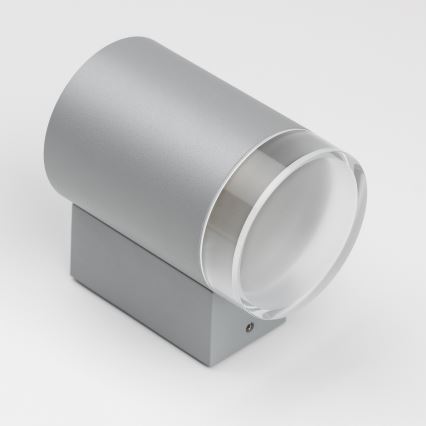 Brilagi - LED RGBW stmievateľné vonkajšie nástenné svietidlo MATERA 1xGU10/6W/230V 3000K IP54 sivá + diaľkové ovládanie