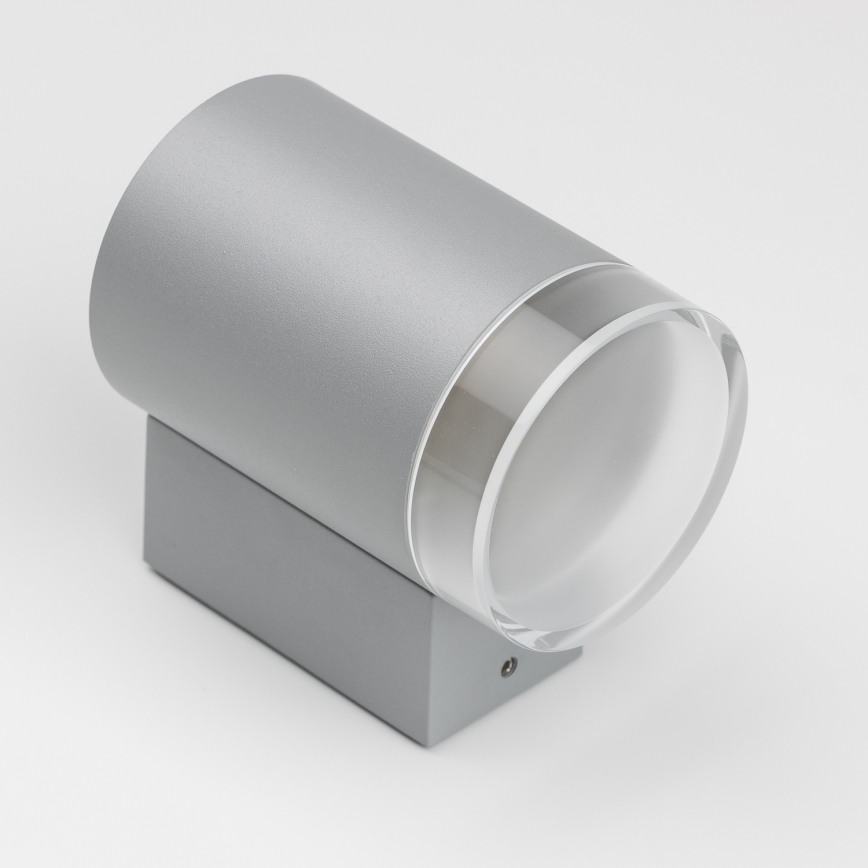 Brilagi - LED RGBW stmievateľné vonkajšie nástenné svietidlo MATERA 1xGU10/6W/230V 3000K IP54 sivá + diaľkové ovládanie