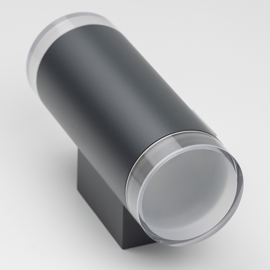 Brilagi - LED RGBW stmievateľné vonkajšie nástenné svietidlo MATERA 2xGU10/6W/230V 3000K IP54 antracit + diaľkové ovládanie