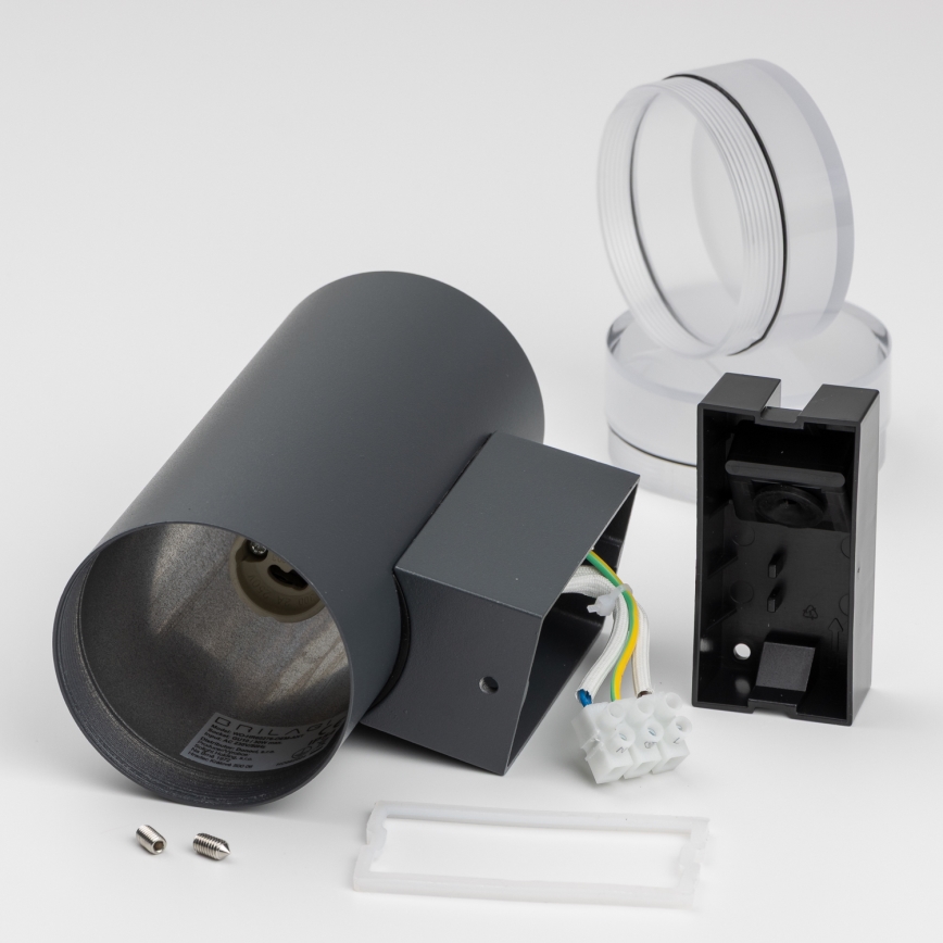 Brilagi - LED RGBW stmievateľné vonkajšie nástenné svietidlo MATERA 2xGU10/6W/230V 3000K IP54 antracit + diaľkové ovládanie