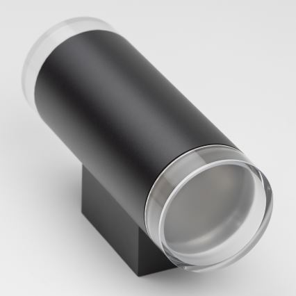 Brilagi - LED RGBW stmievateľné vonkajšie nástenné svietidlo MATERA 2xGU10/6W/230V 3000K IP54 čierna + diaľkové ovládanie