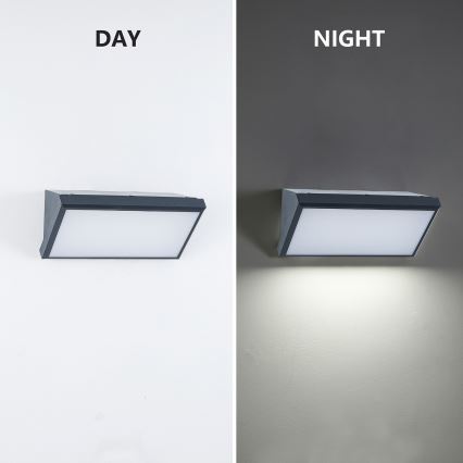 Brilagi - LED RGBW stmievateľné vonkajšie nástenné svietidlo TRIANGLE 1xE27/15W/230V 2700-6500K IP65 antracit
