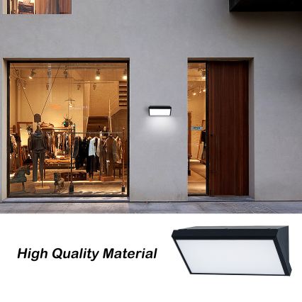Brilagi - LED RGBW Stmievateľné vonkajšie nástenné svietidlo TRIANGLE 1xE27/9W/230V 2700-6500K IP65 čierna