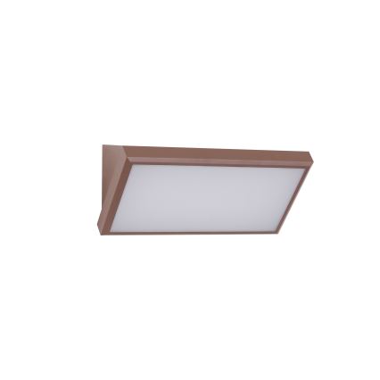Brilagi - LED RGBW Stlmiteľné vonkajšie nástenné svietidlo TRIANGLE 1xE27/9W/230V 2700-6500K IP65 hnedá