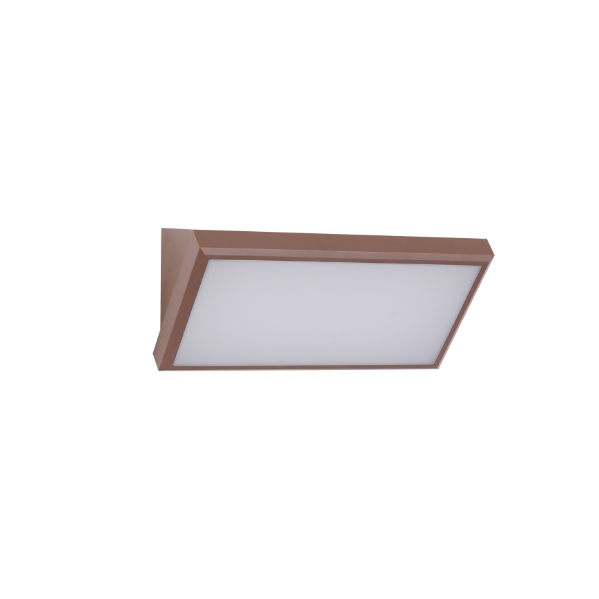 Brilagi - LED RGBW Stlmiteľné vonkajšie nástenné svietidlo TRIANGLE 1xE27/9W/230V 2700-6500K IP65 hnedá