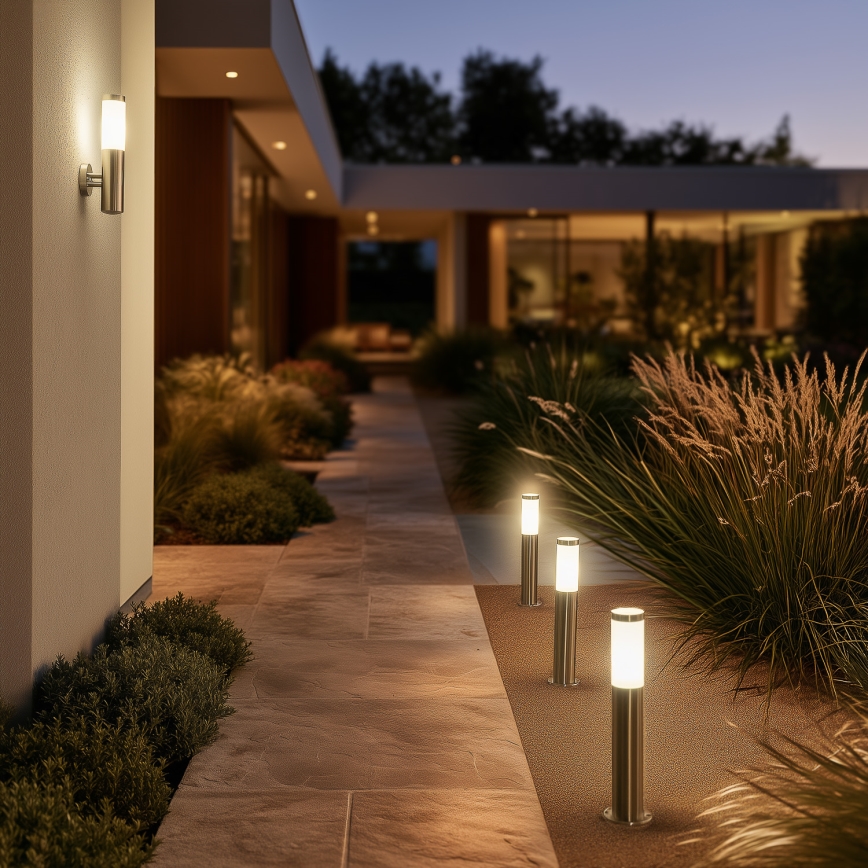BRILAGI - LED RGBW Stmievateľné vonkajšie svietidlo ELIA 1xE27/6,5W/230V 2700-6500K IP44 Wi-Fi 50 cm matný chróm