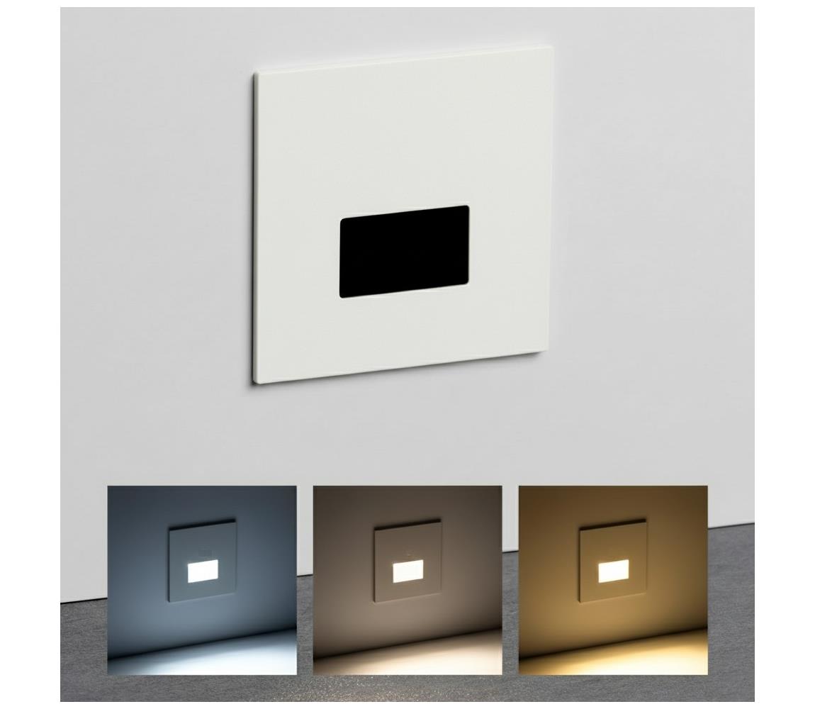 Brilagi - LED schodiskové svietidlo JACK LED/3W/230V 3000/4000/6500K IP65 biela GXDO096