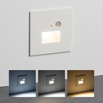 Brilagi - LED Schodiskové svietidlo s pohybovým senzorom JACK LED/1,5W/230V 3000K/4000K/6500K biela