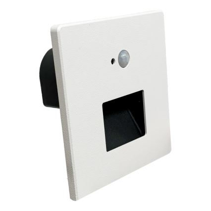 Brilagi - LED schodiskové svietidlo s pohybovým a súmrakovým senzorom JACK LED/3W/230V 3000/4000/6500K IP65 biela