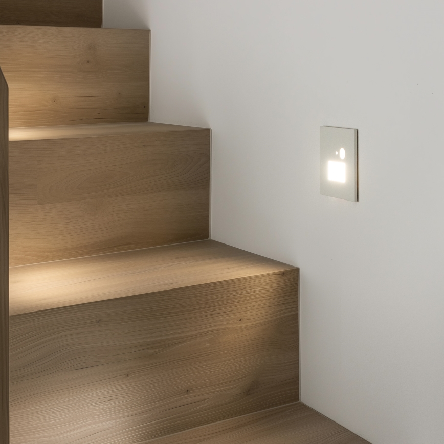 Brilagi - LED Schodiskové svietidlo s pohybovým senzorom JACK LED/1,5W/230V 3000K/4000K/6500K biela