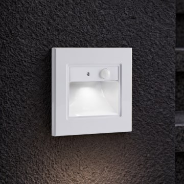 Brilagi - LED schodiskové svietidlo so senzorom STEP LIGHT LED/1,5W/230V IP44 biela