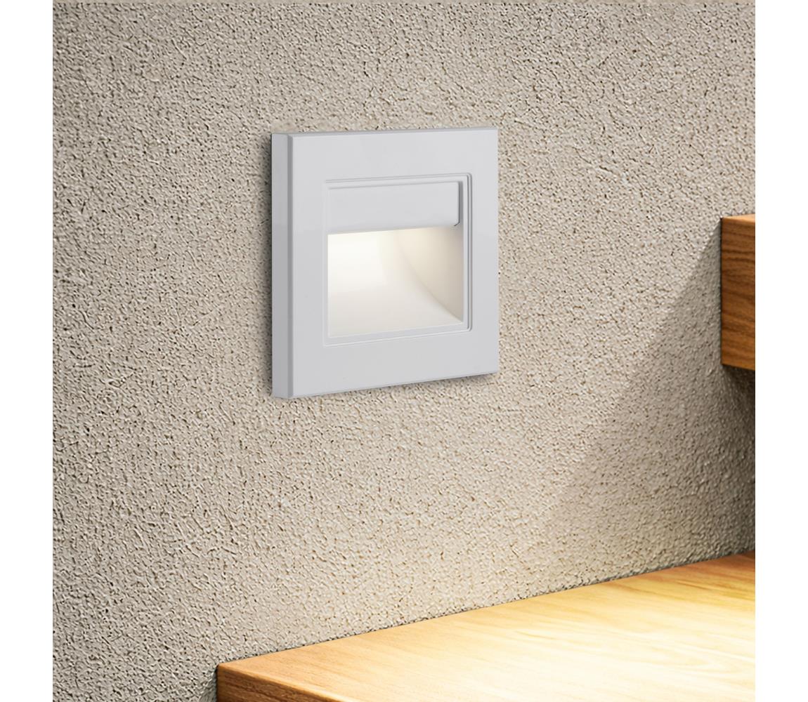 Brilagi - LED schodiskové svietidlo STEP LIGHT LED/1,5W/230V IP44 biele BRI835