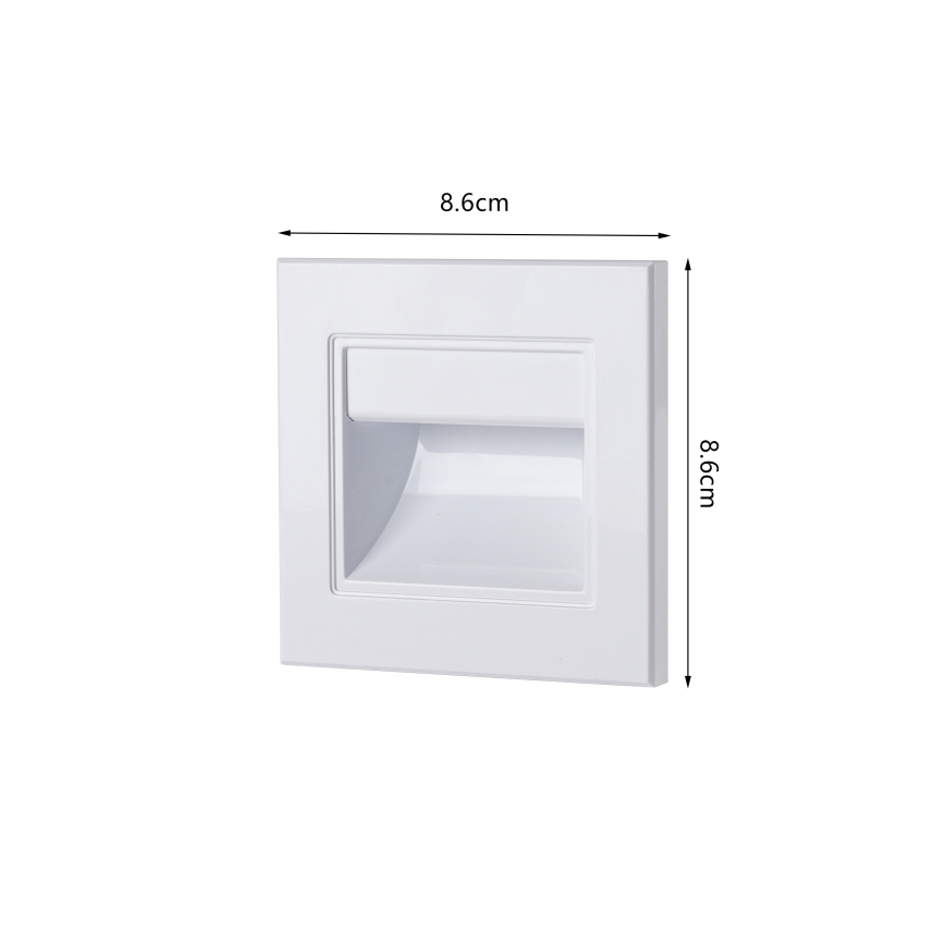 Brilagi - LED schodiskové svietidlo STEP LIGHT LED/1,5W/230V IP44 biele