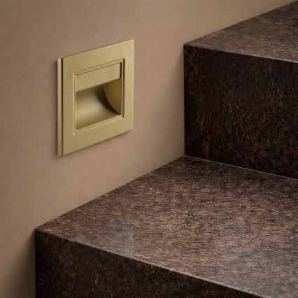 Brilagi - LED Schodiskové svietidlo STEP LIGHT LED/1,5W/230V IP44 zlatá