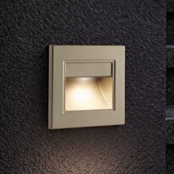 Brilagi - LED schodiskové svietidlo STEP LIGHT LED/1,5W/230V IP44 zlaté