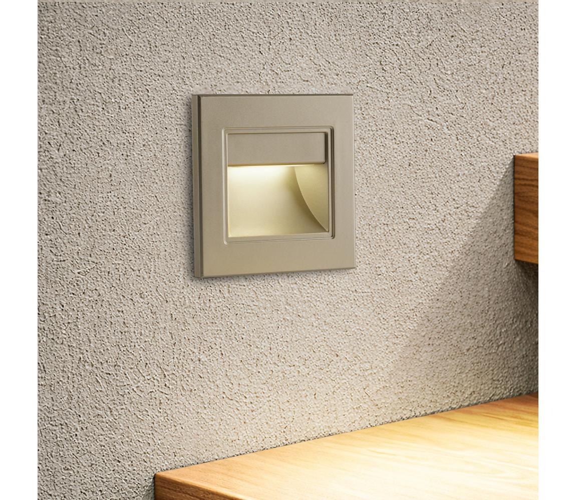 Brilagi - LED schodiskové svietidlo STEP LIGHT LED/1,5W/230V IP44 zlaté BRI840