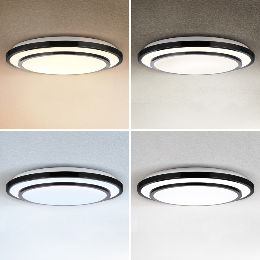 Brilagi - LED Smievateľné stropné svietidlo LUCIANO LED/48W/230V 3000-6500K ø 39 cm čierna + diaľkové ovládanie