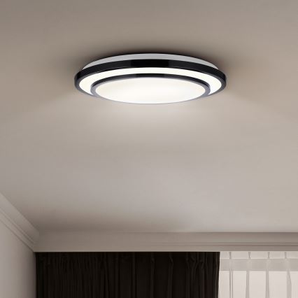 Brilagi - LED Smievateľné stropné svietidlo LUCIANO LED/48W/230V 3000-6500K ø 39 cm čierna + diaľkové ovládanie