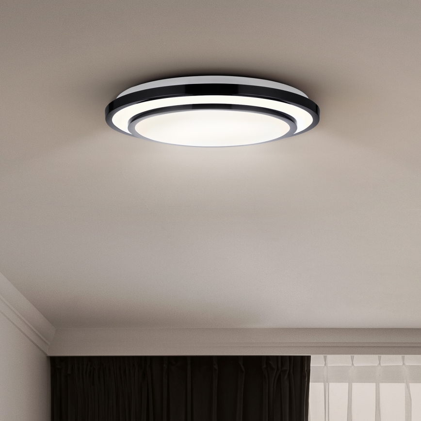 Brilagi - LED Smievateľné stropné svietidlo LUCIANO LED/48W/230V 3000-6500K ø 39 cm čierna + diaľkové ovládanie