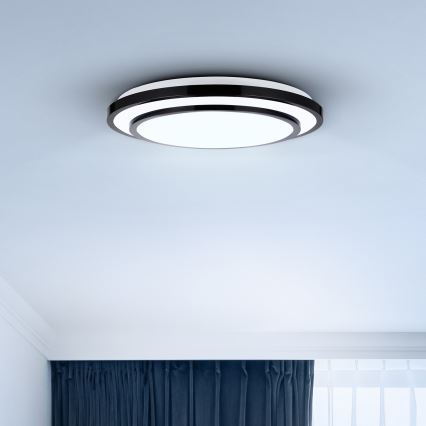 Brilagi - LED Smievateľné stropné svietidlo LUCIANO LED/48W/230V 3000-6500K ø 39 cm čierna + diaľkové ovládanie