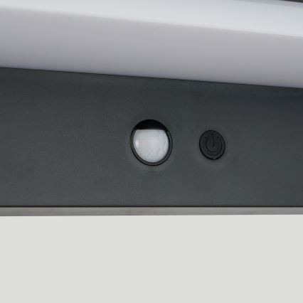 Brilagi - LED Solárne nástenné svietidlo so senzorom SLNKO SENSE LED/10W/3,7V 4000 mAh IP44