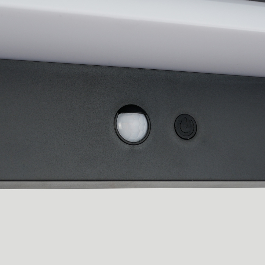Brilagi - LED Solárne nástenné svietidlo so senzorom SLNKO SENSE LED/10W/3,7V 4000 mAh IP44