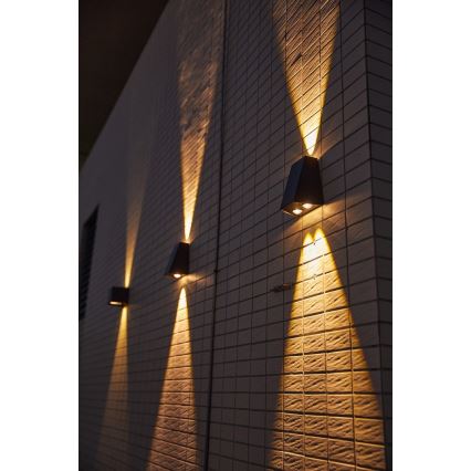 Brilagi - LED Solárne nástenné svietidlo PYRAMID LED/2W/3,2V 1300 mAh IP54
