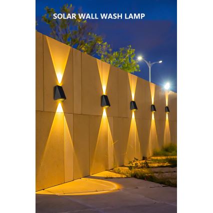 Brilagi - LED Solárne nástenné svietidlo PYRAMID LED/2W/3,2V 1300 mAh IP54