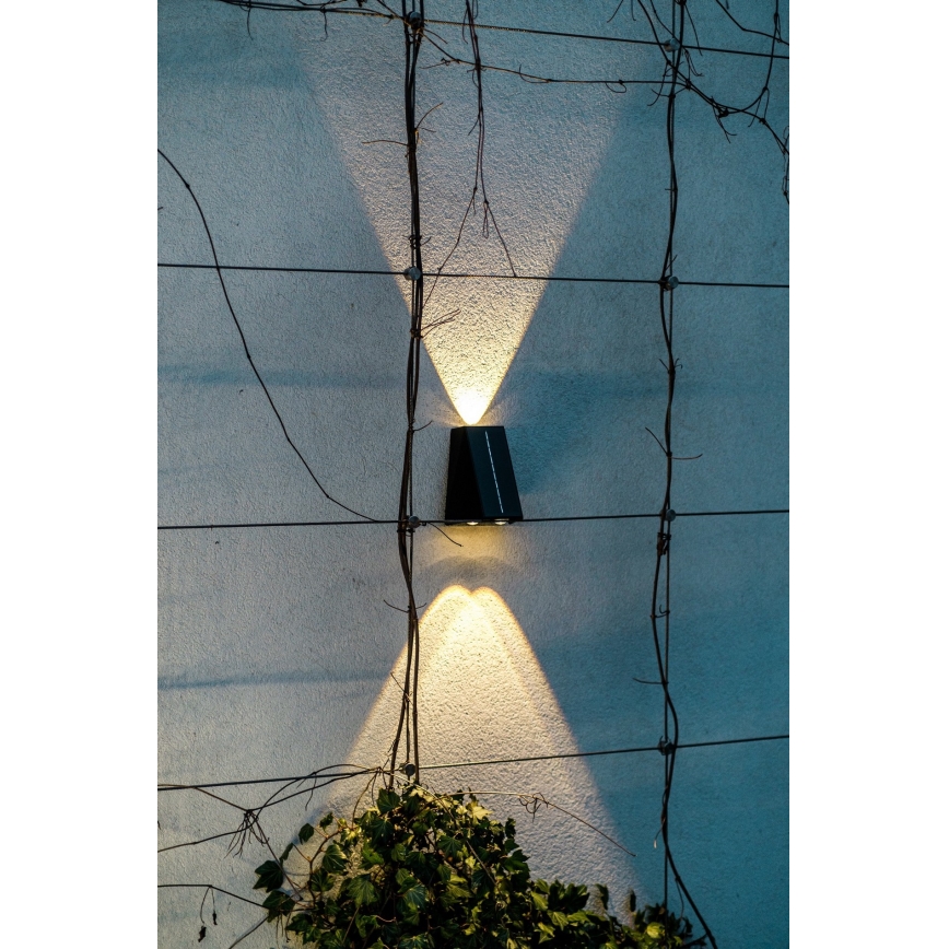 Brilagi - LED Solárne nástenné svietidlo PYRAMID LED/2W/3,2V 1300 mAh IP54