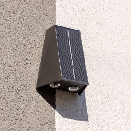 Brilagi - LED Solárne nástenné svietidlo PYRAMID LED/2W/3,2V 1300 mAh IP54