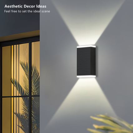 Brilagi - LED Solárne nástenné svietidlo SLNKO GUARD LED/2W/3,7V 2000 mAh IP45